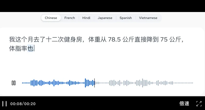 Meta甩出语音转写“神器”:准确识别中英文夹杂,支持超20人长聊1小时