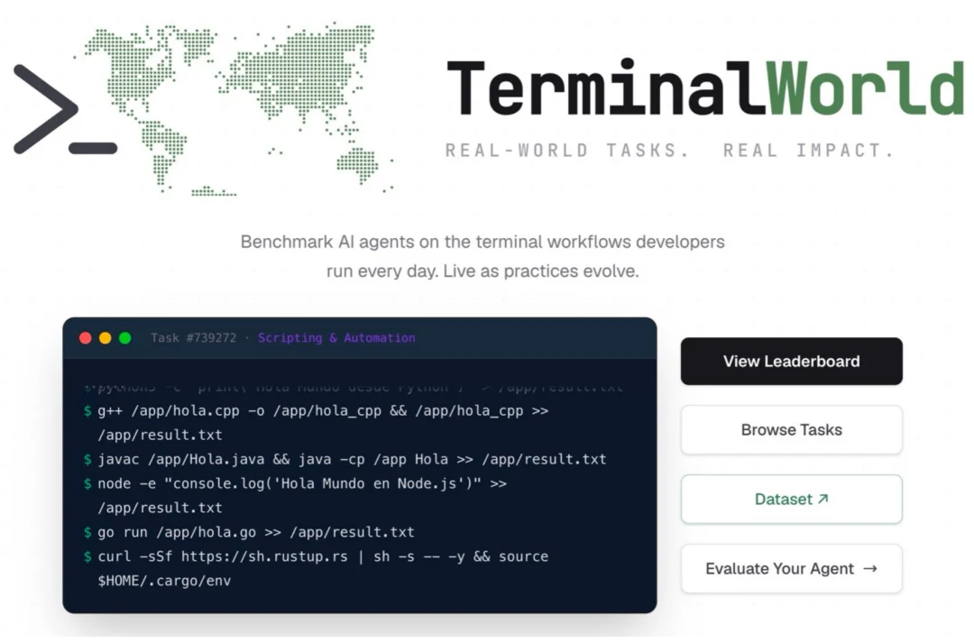 不靠专家出题，8万条人类终端录像，炼成首个真实CLI工作流基准TerminalWorld