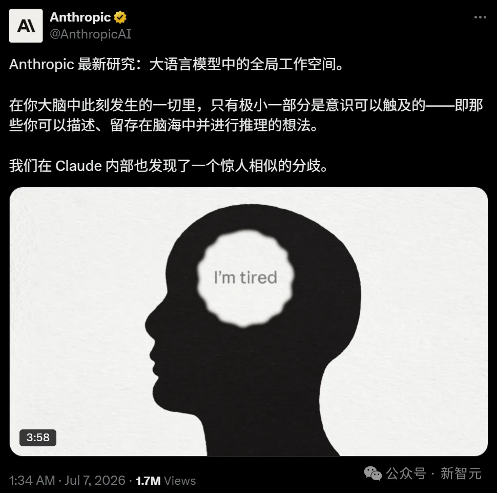 刚刚，Anthropic切开Claude大脑！AI自发长出类人「意识器官」