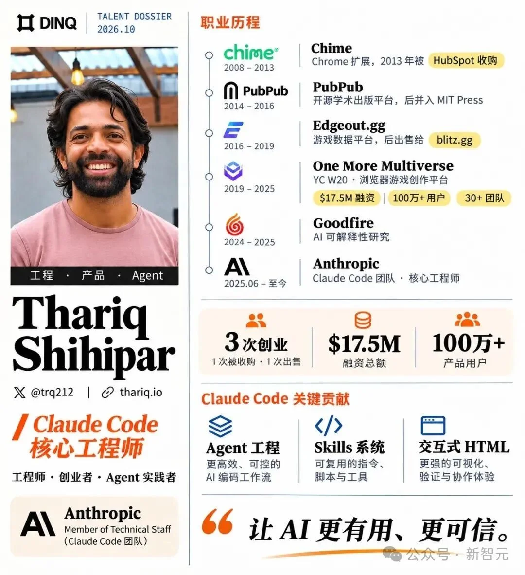 突发,Claude Code灵魂人物Thariq Shihipar宣布离职!