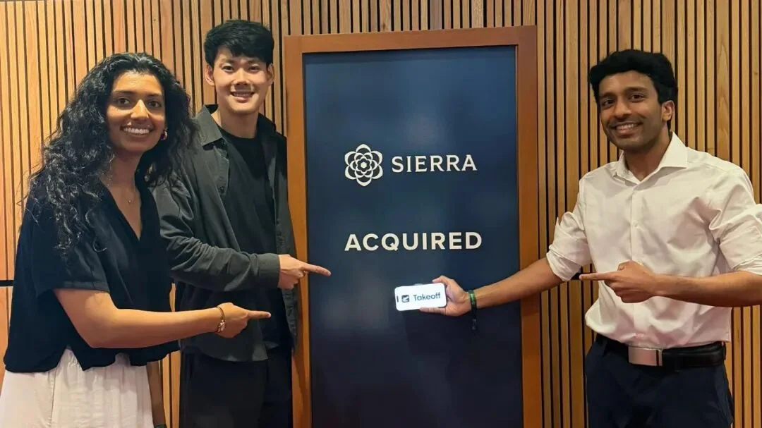 速递|Sierra收购三人Agent创企Takeoff,成立仅一年,获1500万美元融资,ARR近千万美元