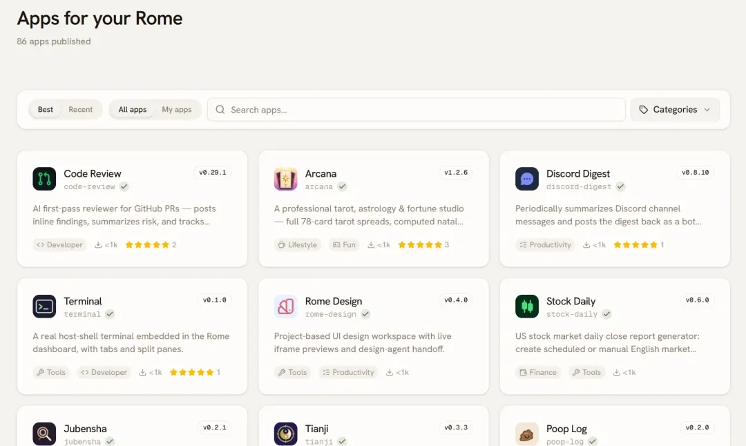 大厂都在教人一句话做APP,Rome却让AI给自己开发应用