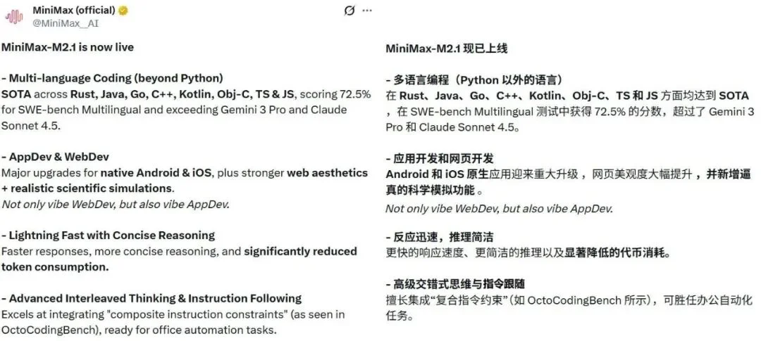 实测MiniMax M2.1之后,我们终于看懂了其招股书里的技术底气